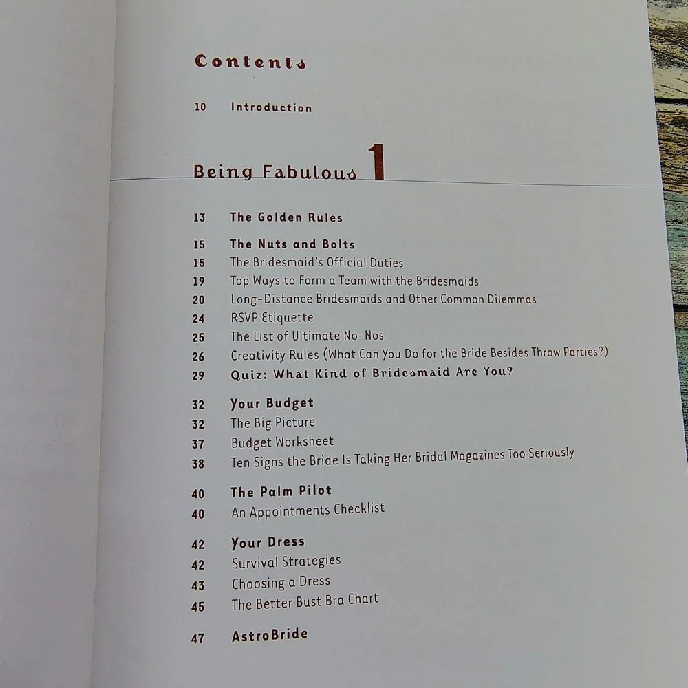 The Bridesmaid Guide: Etiquette,‎ Parties, and Being Fabulous VERY GOOD